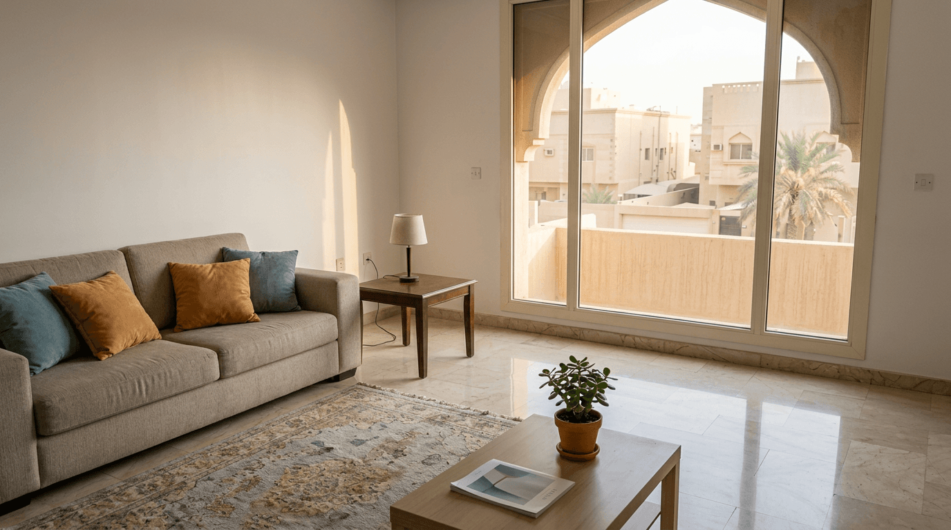 بعد: الغرفة نفسها بعد تنفيذ روك راش لخدمة التنظيف